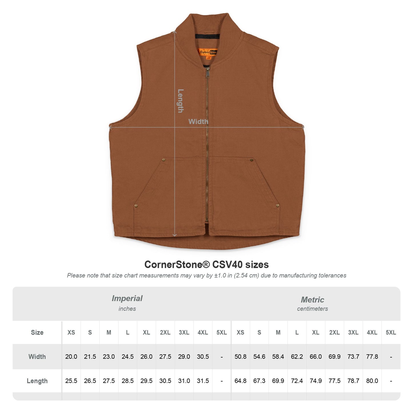 ATLS CornerStone Washed Duck Cloth Vest